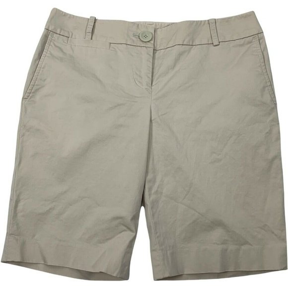 LOFT Pants - LOFT 4 Bermuda Shorts NWOT 32" X 9" Beige Ann Taylor Career
